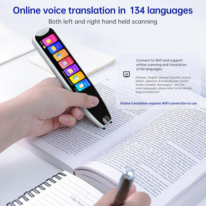 Revolutionary Smart Translation Pen: Effortlessly Master 60+ Languages with Online Scan & Voice Translation, Perfect for Reading Support & Language Learners!