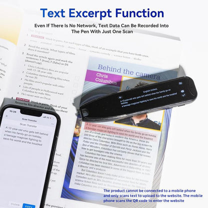 Revolutionary Smart Translation Pen: Effortlessly Master 60+ Languages with Online Scan & Voice Translation, Perfect for Reading Support & Language Learners!